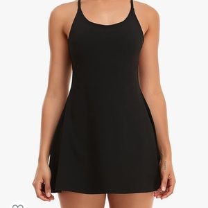 Womens Tennis Dress, Workout Dress, Athletic Dress with Built-in Bra & Shorts